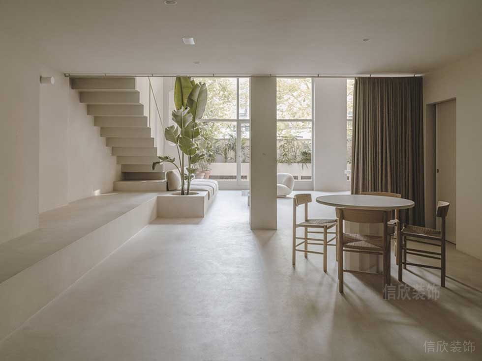 極簡(jiǎn)風(fēng)格辦公室一層休閑廳裝修圖