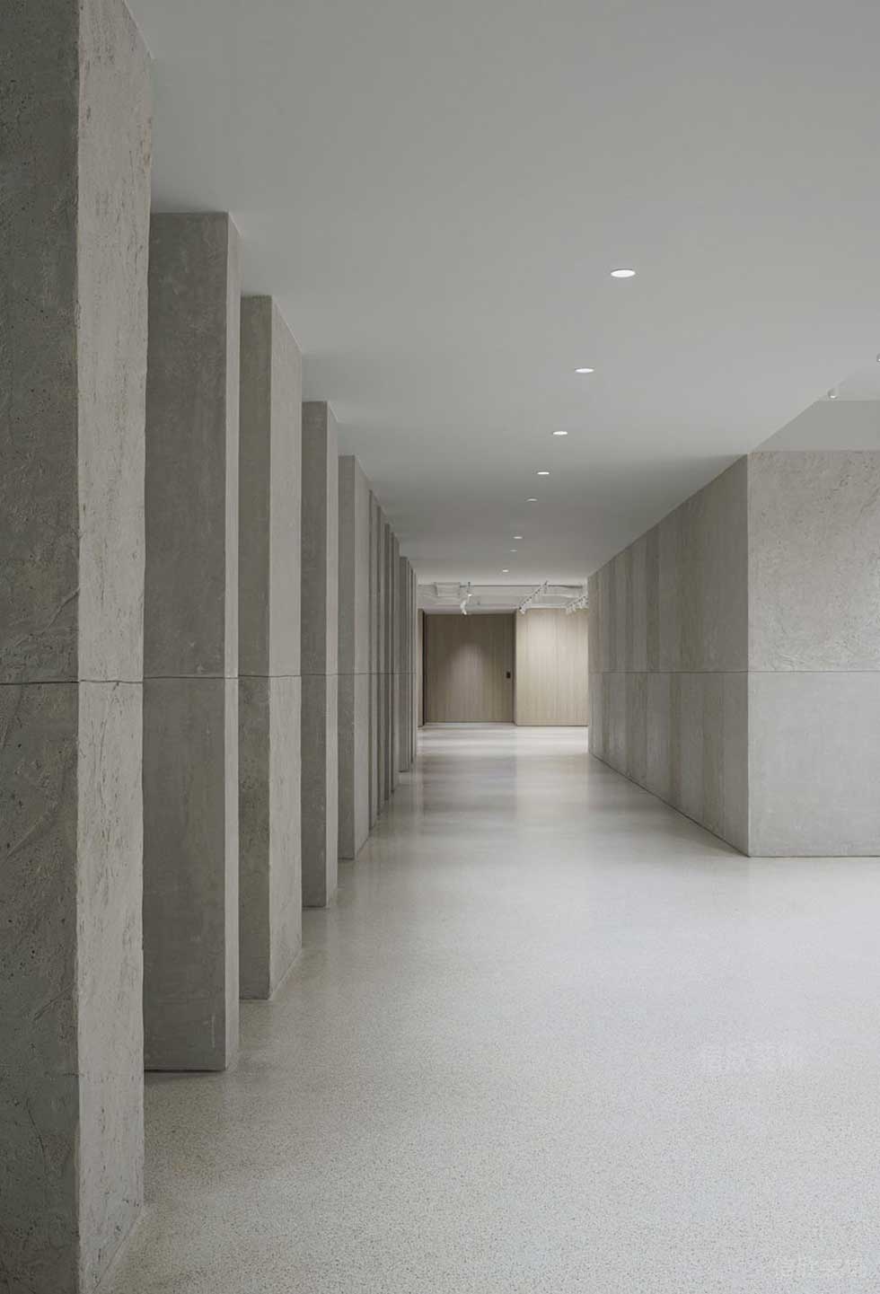 極簡(jiǎn)風(fēng)格企業(yè)辦公室大堂走廊效果圖