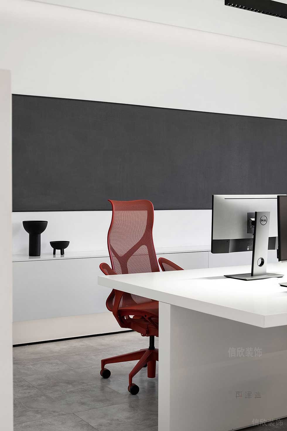 極簡(jiǎn)風(fēng)格公司案例辦公區(qū)效果圖
