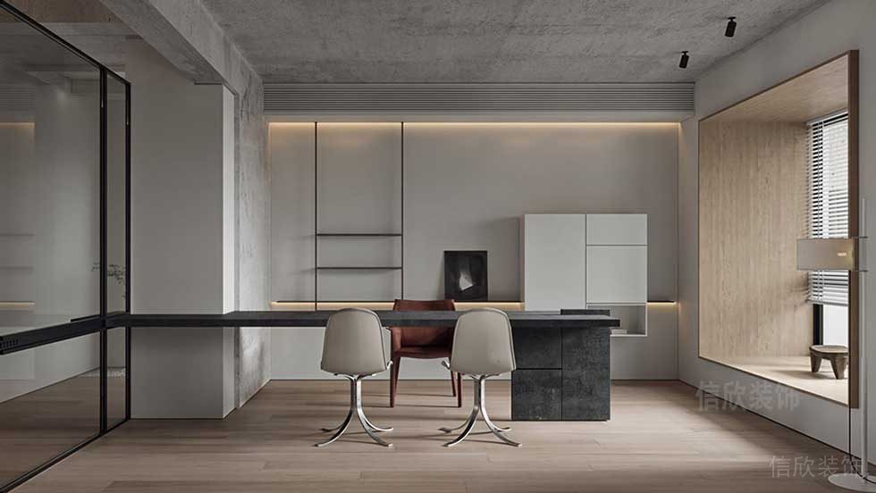 極簡(jiǎn)風(fēng)格公司案例經(jīng)理辦公室效果圖