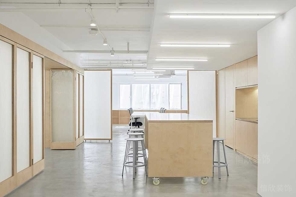 簡約北歐風(fēng)企業(yè)辦公室茶水間裝修圖