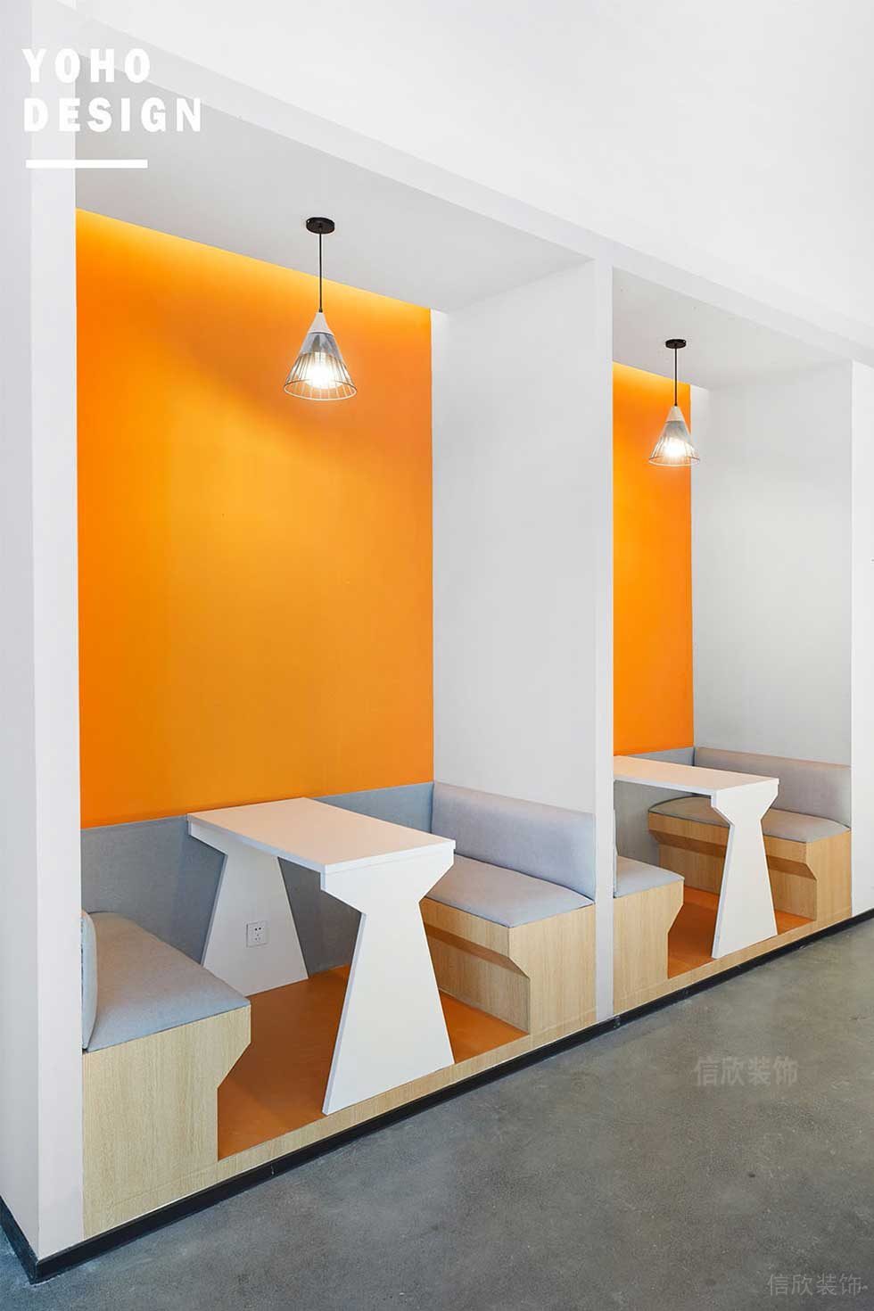 簡約北歐風(fēng)藝術(shù)機構(gòu)辦公室洽談區(qū)設(shè)計圖