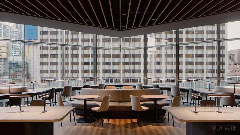 簡(jiǎn)約風(fēng)格辦公室案例多功能休閑洽談廳裝修圖