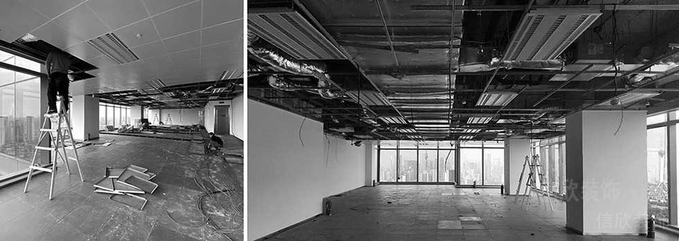 簡(jiǎn)約風(fēng)格辦公室案例施工過程裝修圖