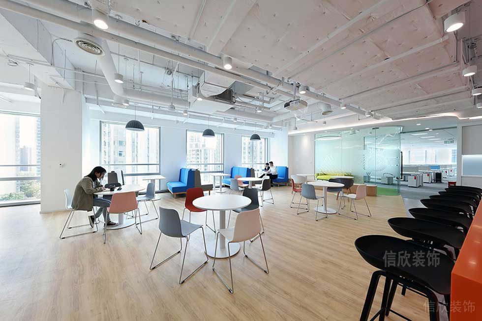 簡約風格辦公室案例休閑會客廳效果圖