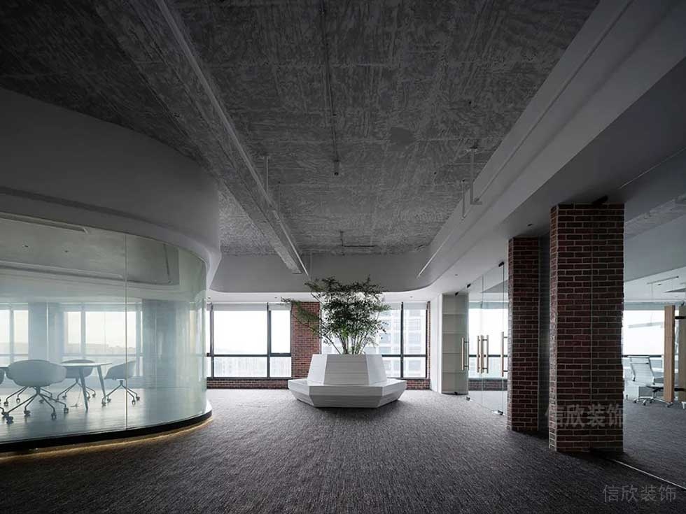 簡(jiǎn)約風(fēng)格辦公室案例休閑廳設(shè)計(jì)圖