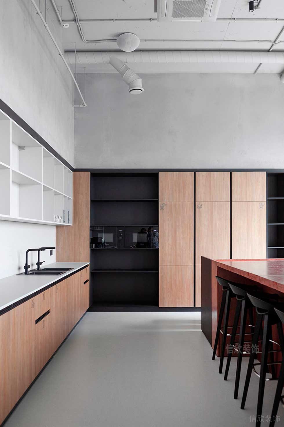 簡(jiǎn)約風(fēng)格辦公室茶水間裝修圖