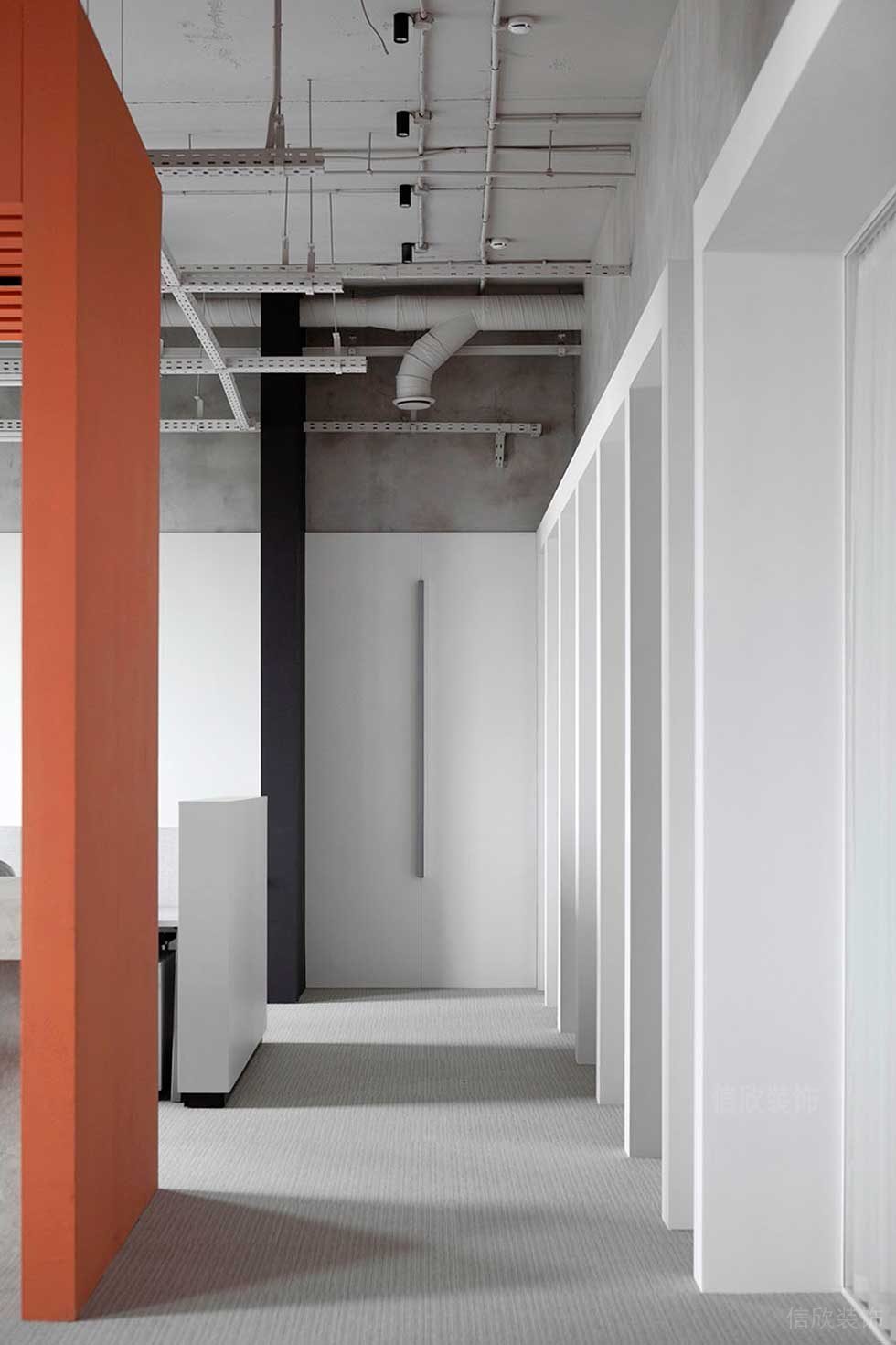 簡約風(fēng)格辦公室過道區(qū)域裝修圖