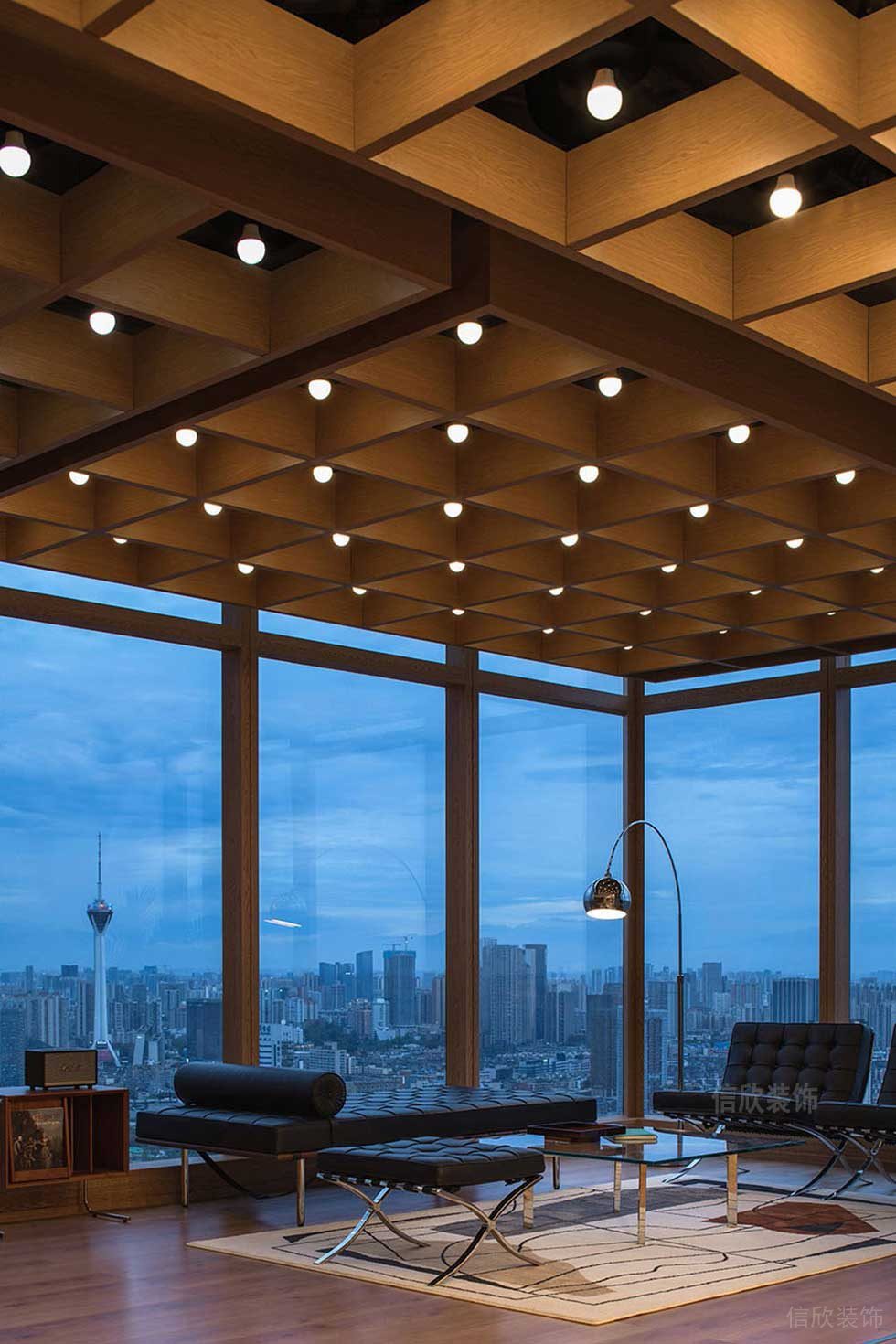 簡約風(fēng)格辦公室會客接待區(qū)設(shè)計圖