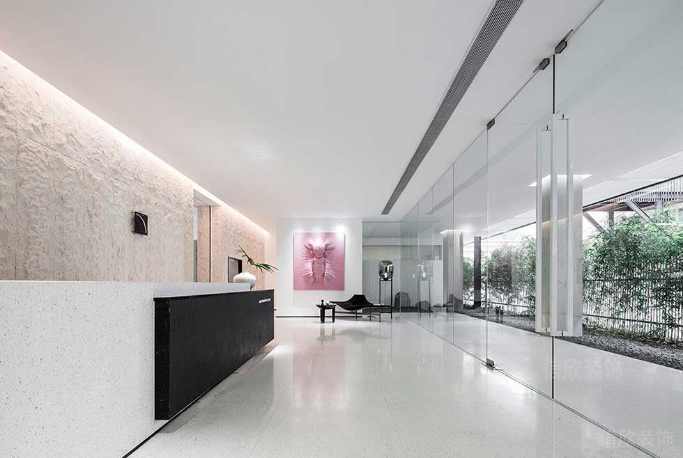 簡(jiǎn)約風(fēng)格辦公室前臺(tái)接待廳裝修圖