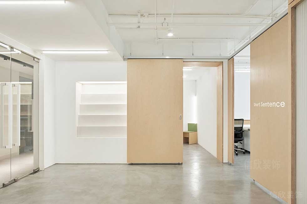 簡約風格辦公室前廳空間效果圖