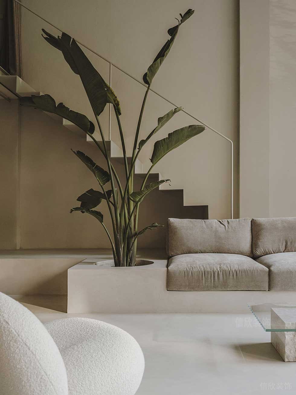 簡(jiǎn)約風(fēng)格辦公室一層接待區(qū)裝修圖