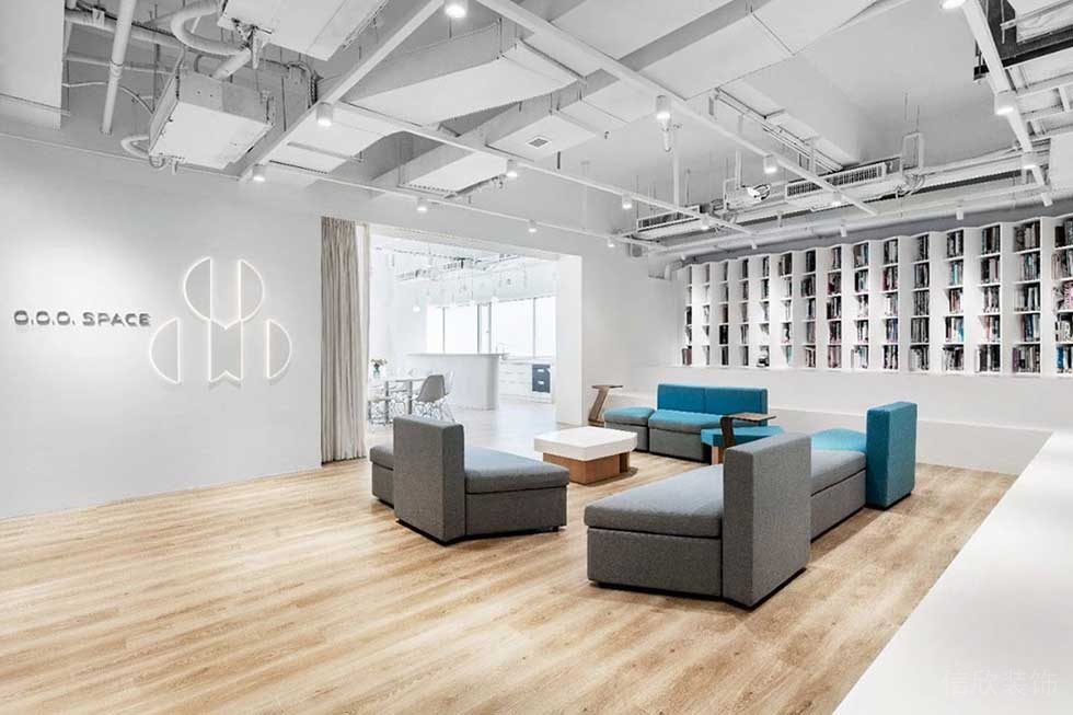 簡約風(fēng)格辦公室裝修案例休閑會(huì)客廳效果圖