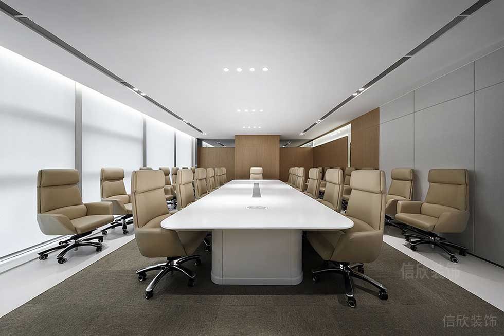簡(jiǎn)約風(fēng)格企業(yè)辦公空間商務(wù)會(huì)議室裝修圖
