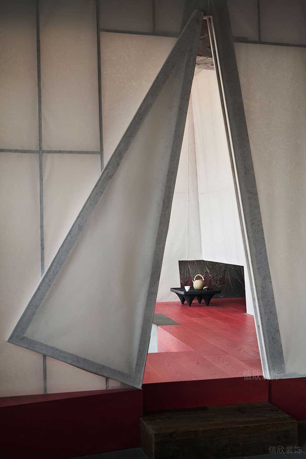 簡約風格企業(yè)辦公空間休閑室入口效果圖