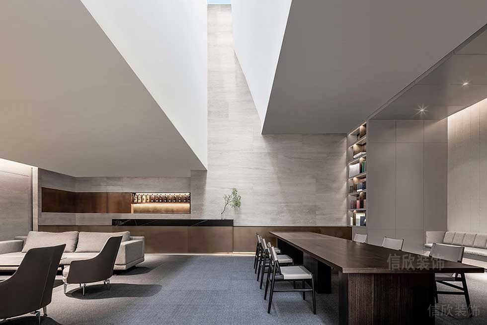 簡約風(fēng)格企業(yè)辦公室休閑會客廳效果圖