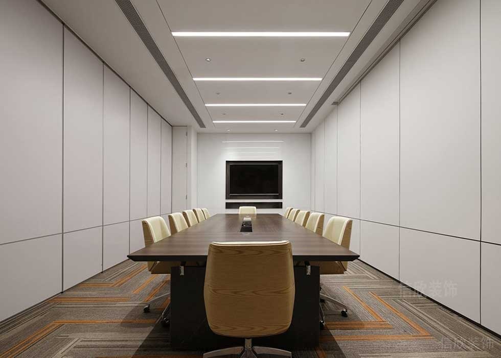 簡約風格商務辦公空間多媒體會議室裝修圖