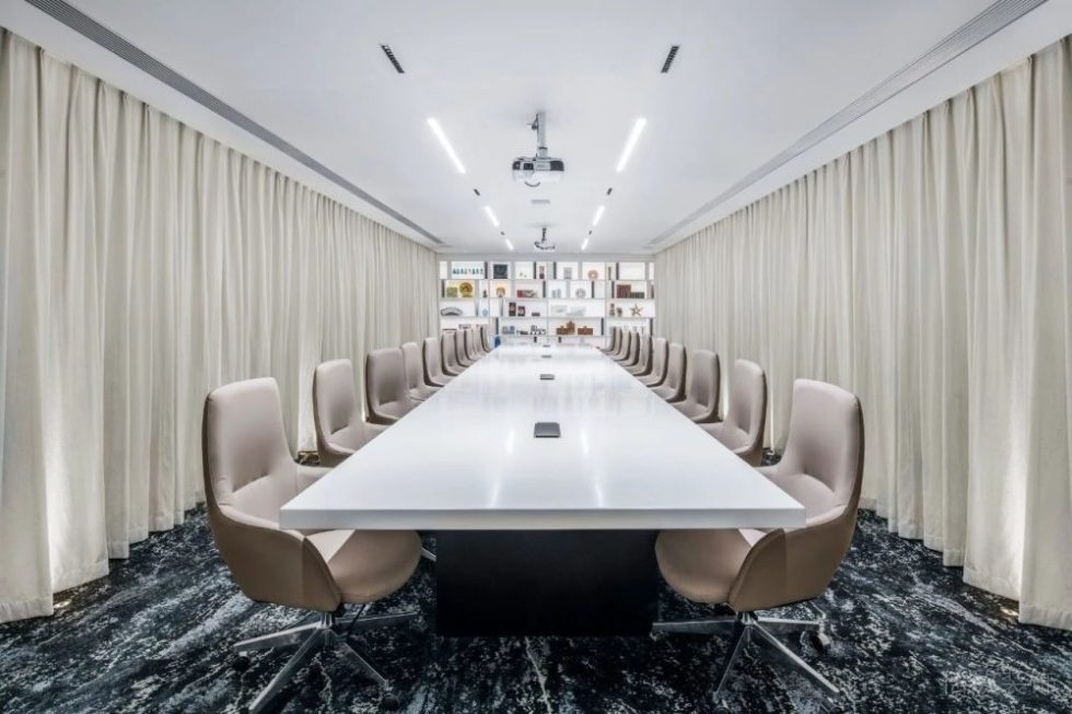 簡約風(fēng)格商務(wù)辦公空間會議室裝修圖