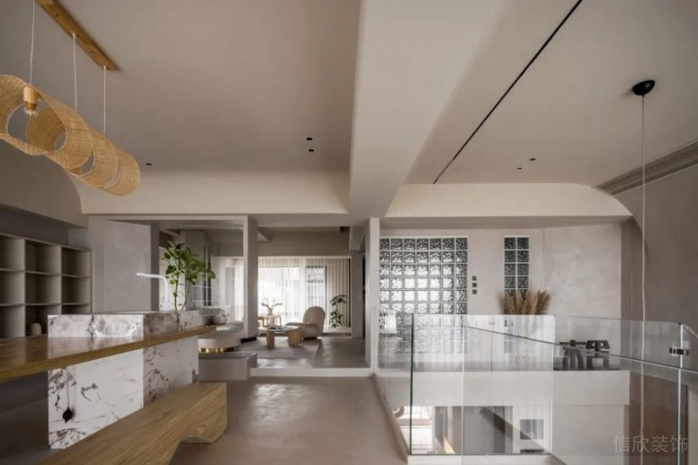 簡約風(fēng)格商務(wù)辦公室二層休閑廳效果圖