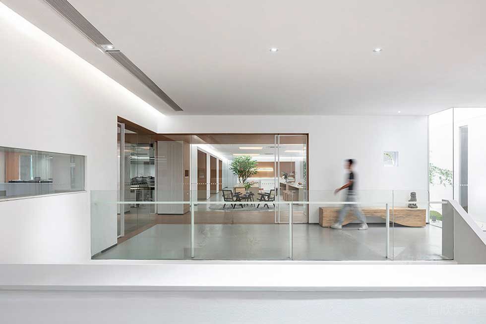 簡約風(fēng)格商務(wù)辦公室前廳效果圖