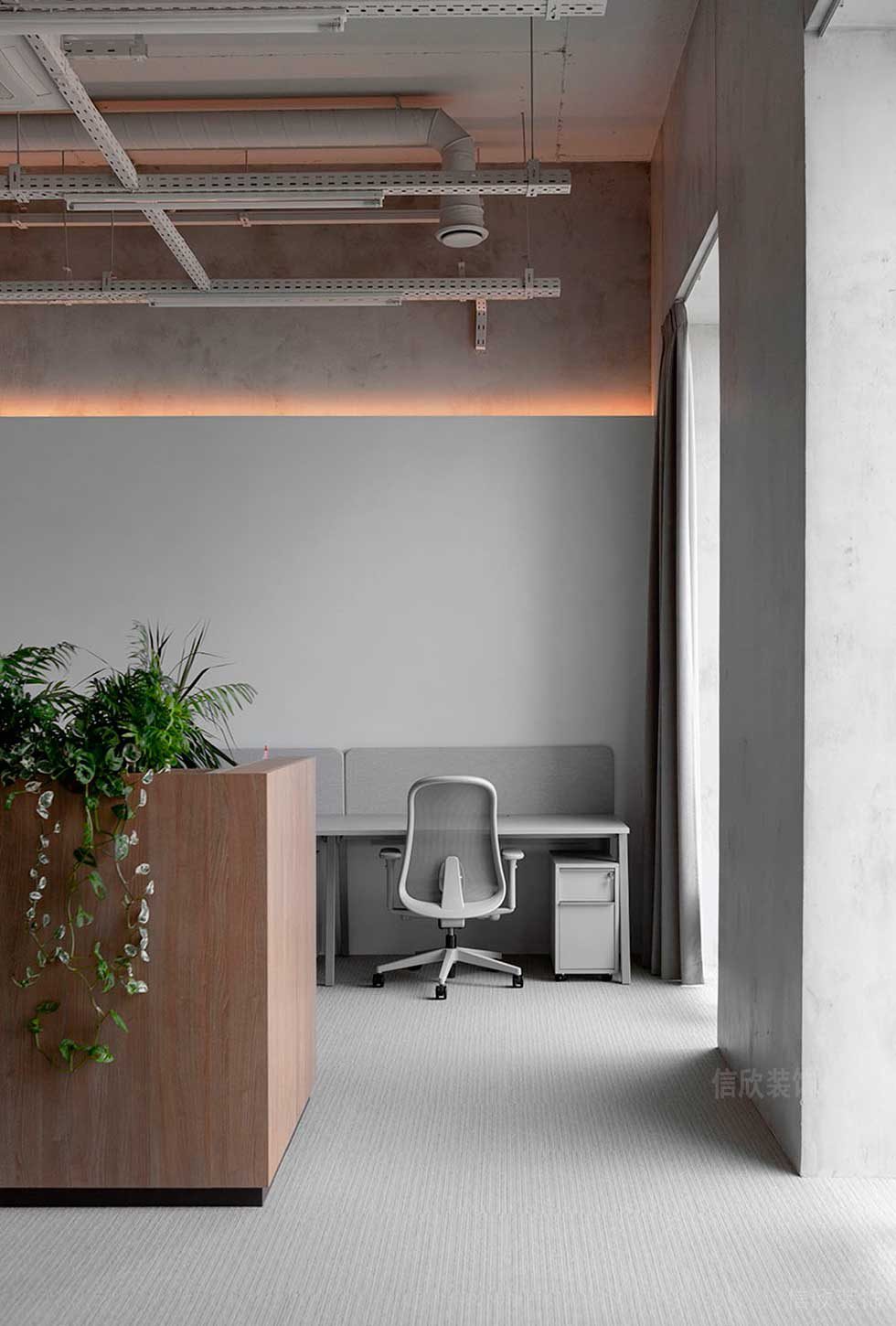 簡約風(fēng)格商務(wù)公司辦公區(qū)設(shè)計圖