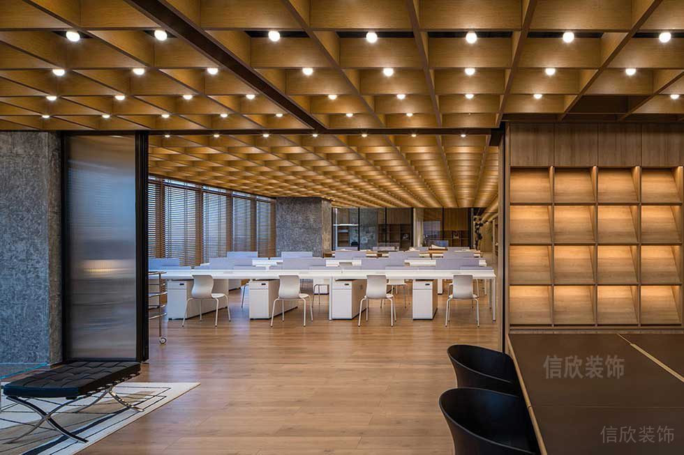 簡約風(fēng)格商務(wù)公司多功能辦公廳效果圖