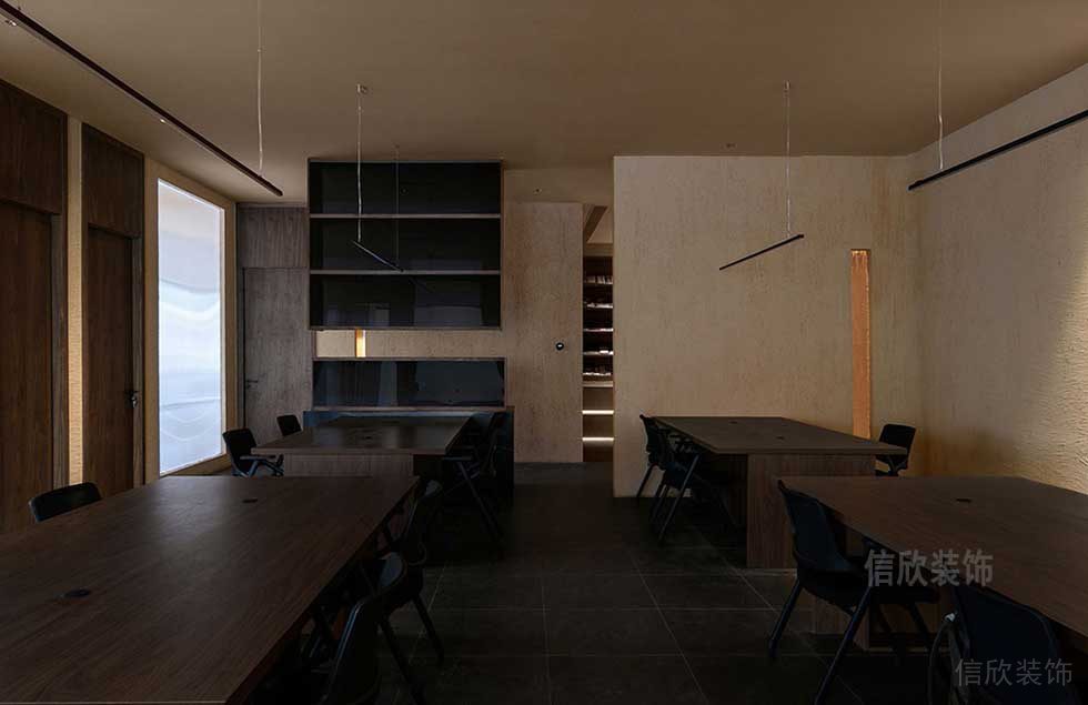 簡約風(fēng)格商務(wù)公司開放式辦公區(qū)效果圖