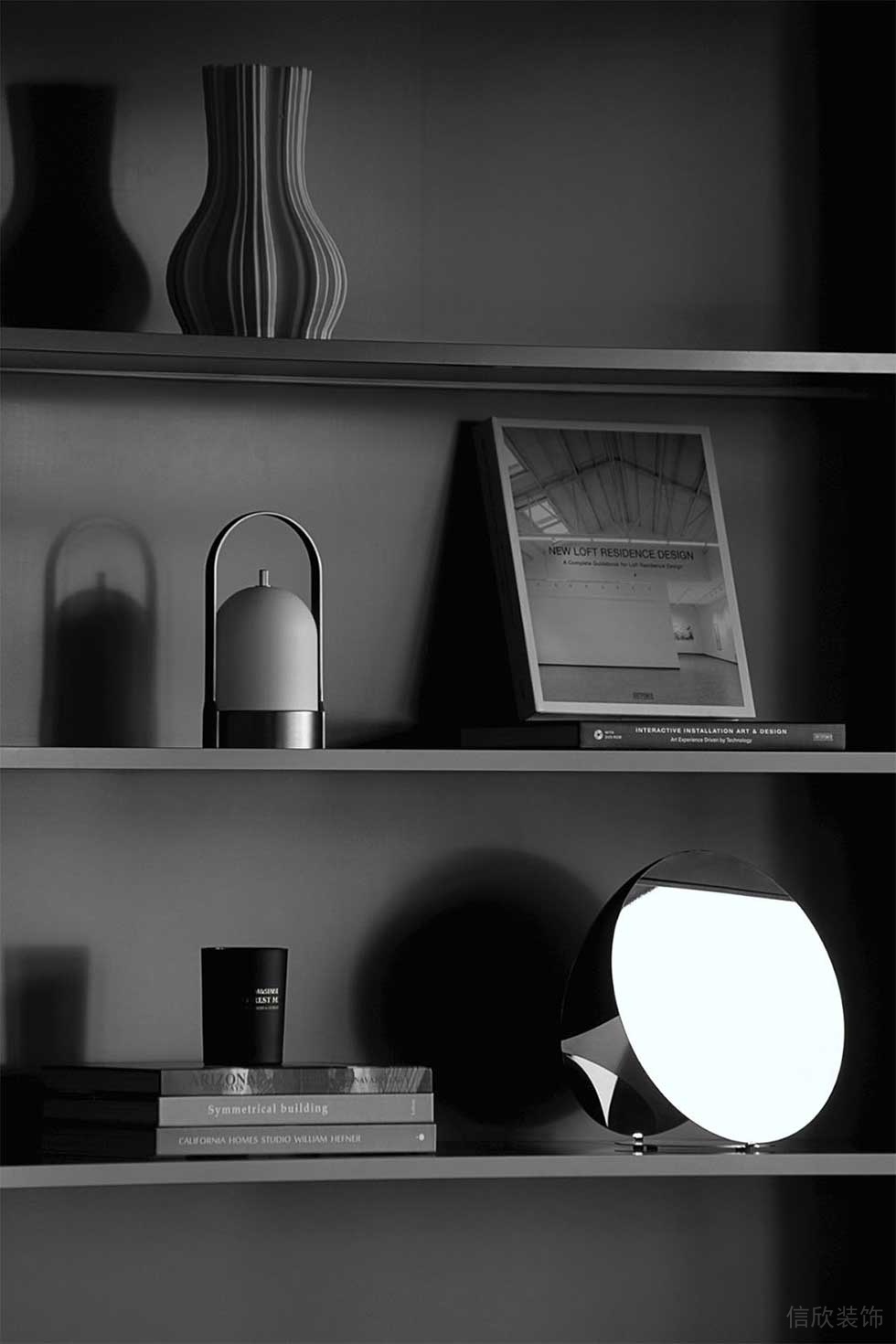 簡約風(fēng)格公司經(jīng)理辦公室書柜效果圖