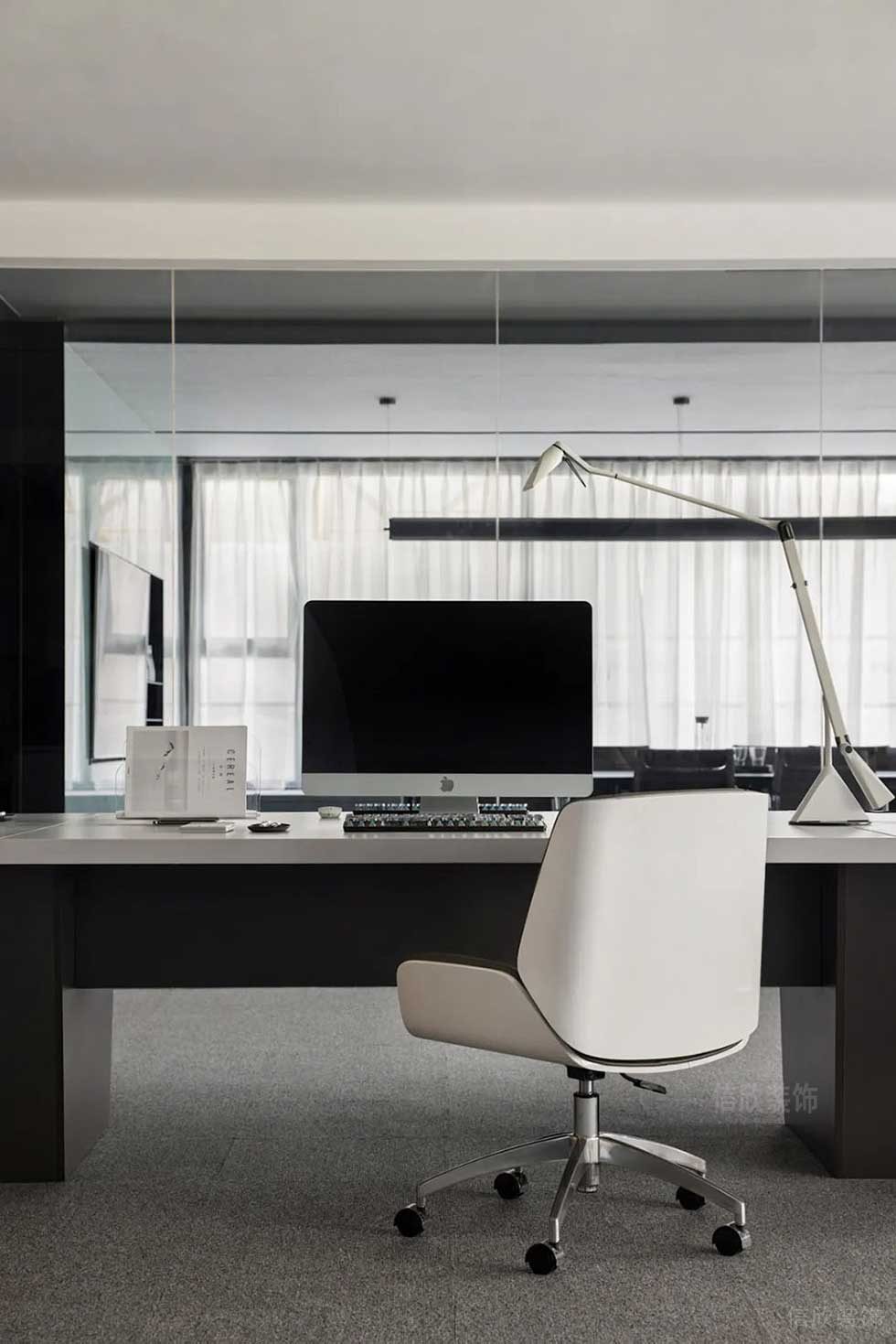 簡(jiǎn)約風(fēng)格公司主管辦公區(qū)效果圖