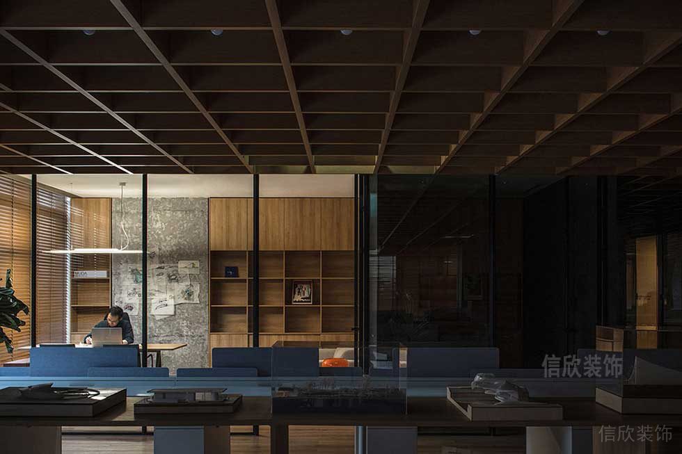 簡(jiǎn)約風(fēng)格公司裝修案例辦公區(qū)效果圖