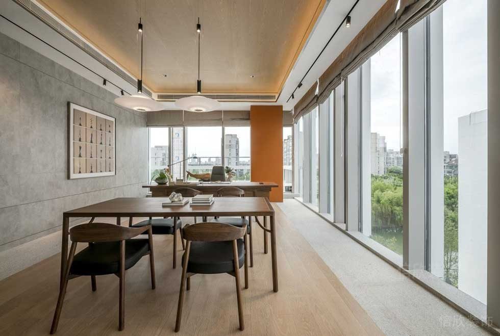 簡約風(fēng)格公司裝修案例經(jīng)理辦公室效果圖