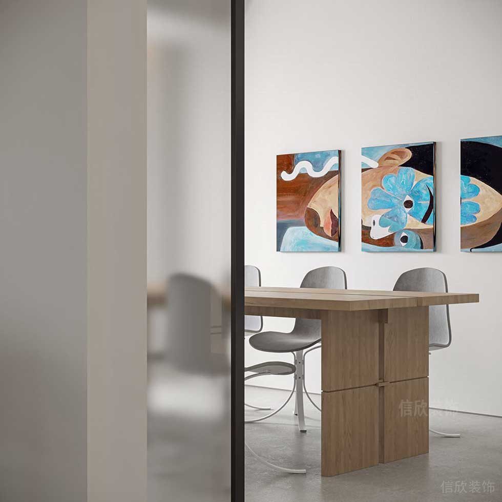 簡(jiǎn)約風(fēng)格藝術(shù)機(jī)構(gòu)辦公空間會(huì)議室設(shè)計(jì)圖