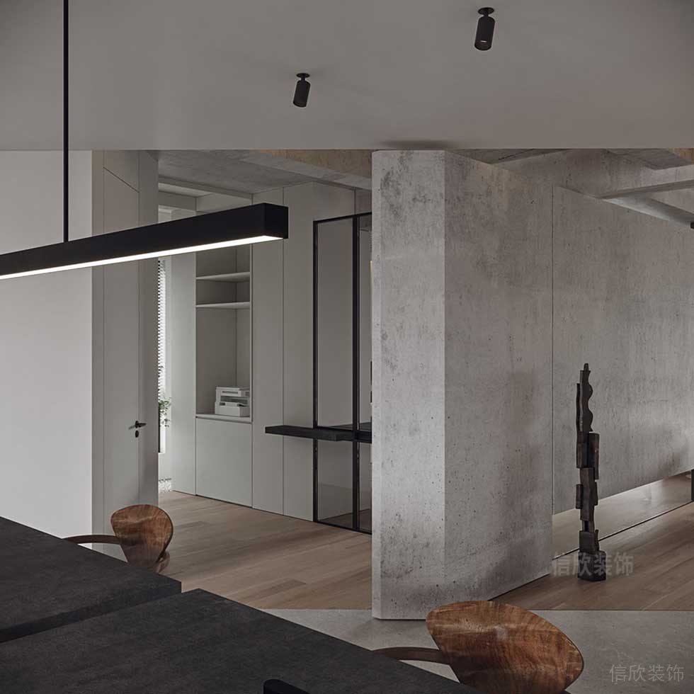 簡(jiǎn)約風(fēng)格藝術(shù)機(jī)構(gòu)辦公室過(guò)道空間設(shè)計(jì)圖