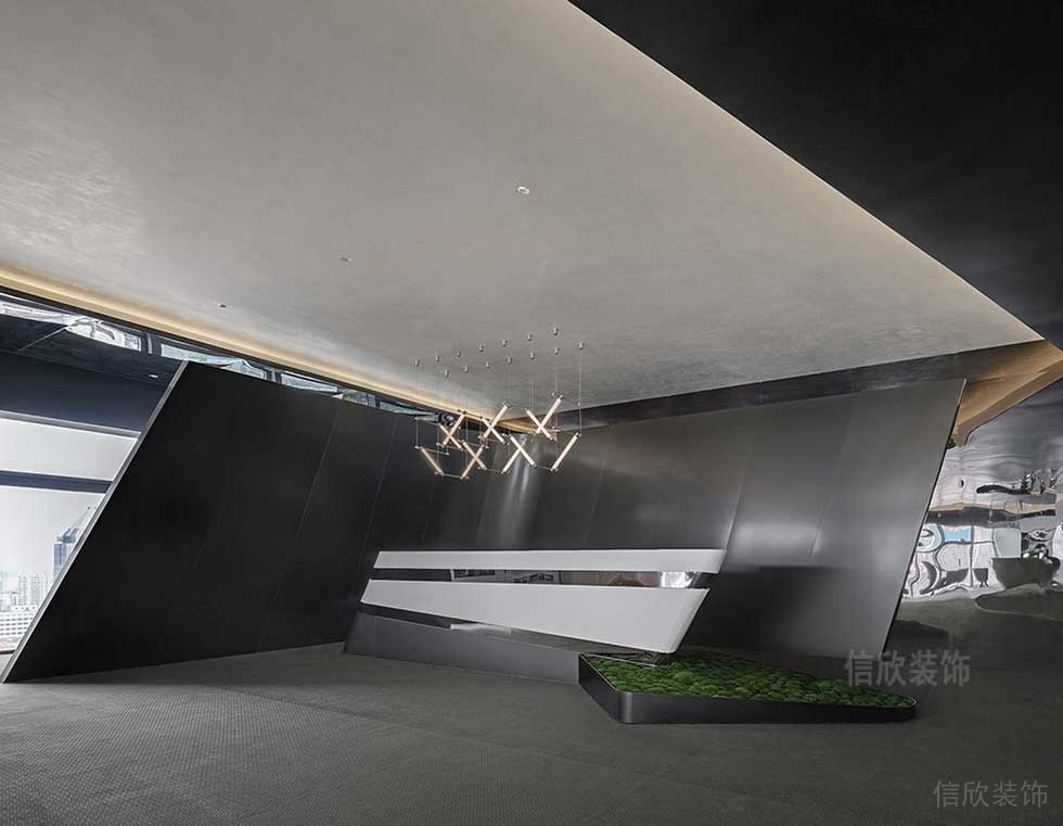 現(xiàn)代風(fēng)格辦公室案例大堂裝修圖