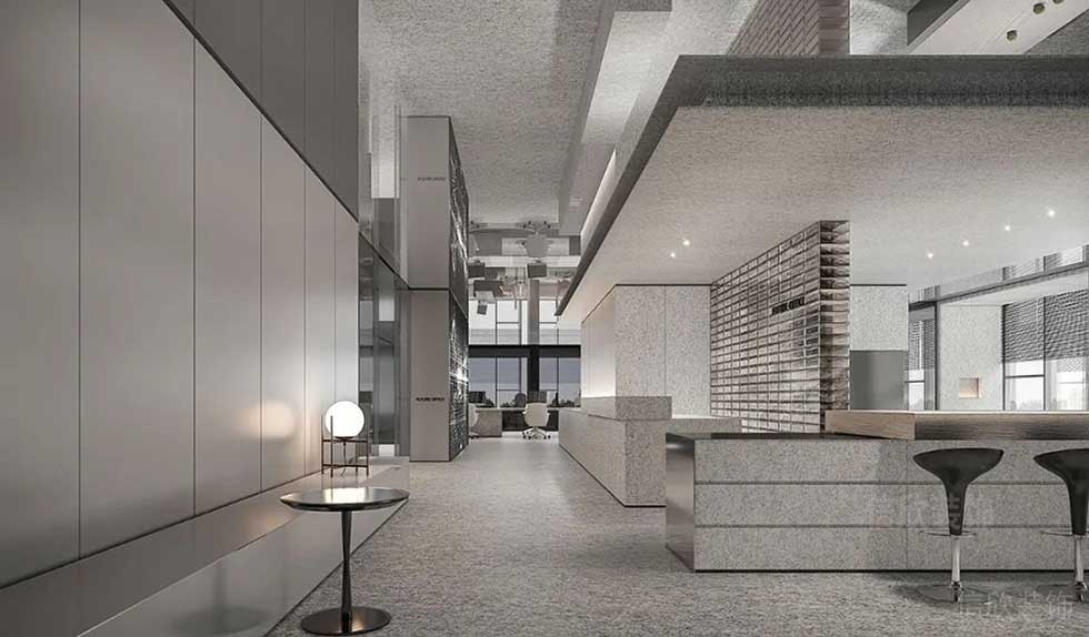 現(xiàn)代風(fēng)格辦公室案例休閑廳效果圖