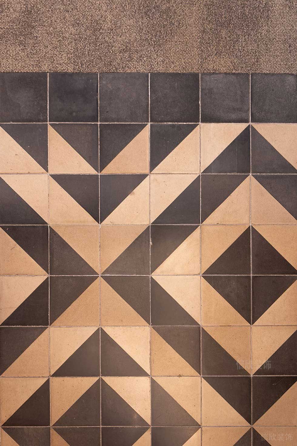 棋盤(pán)格石板材瓷磚設(shè)計(jì)辦公室墻體設(shè)計(jì)圖