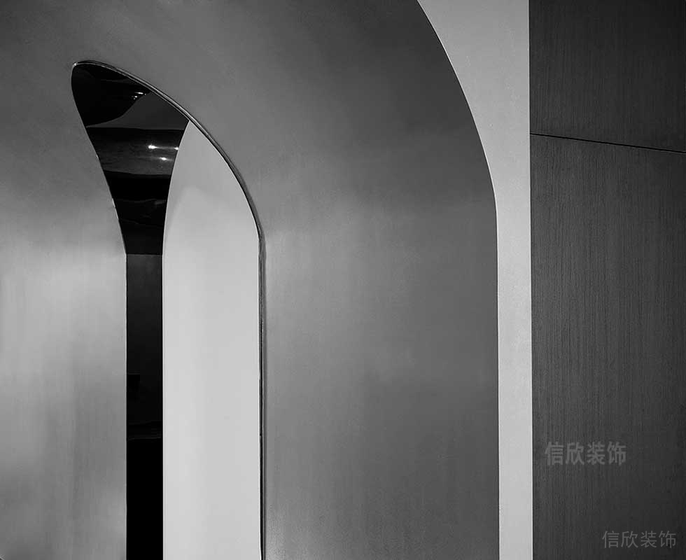 現(xiàn)代風(fēng)格辦公室過道異形門洞設(shè)計圖