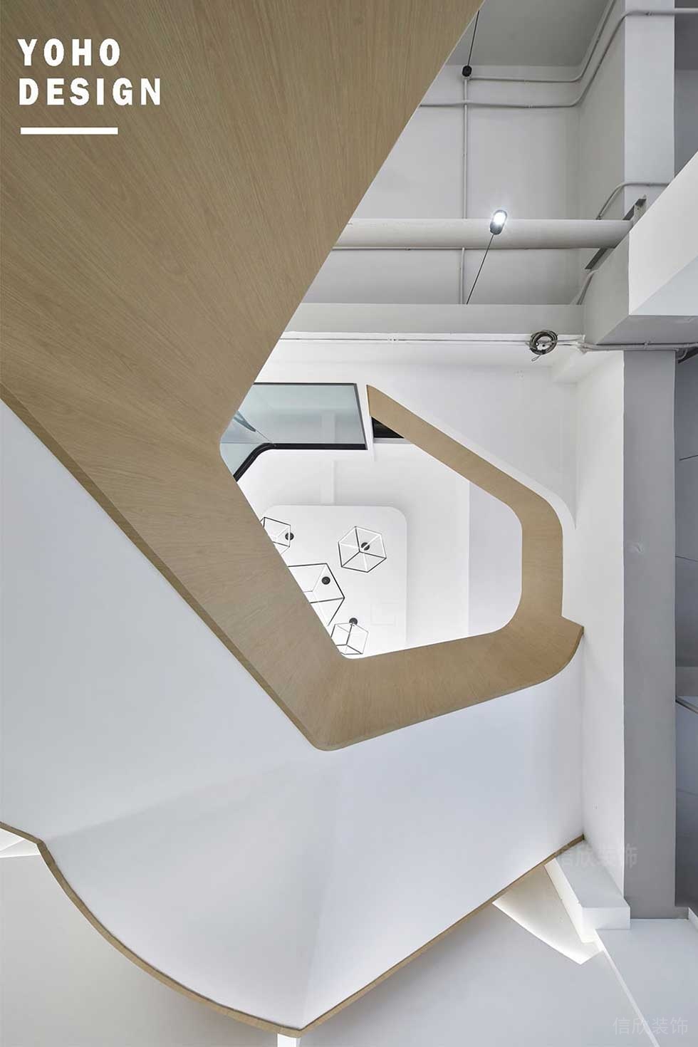 現(xiàn)代風(fēng)格辦公室樓梯間效果圖