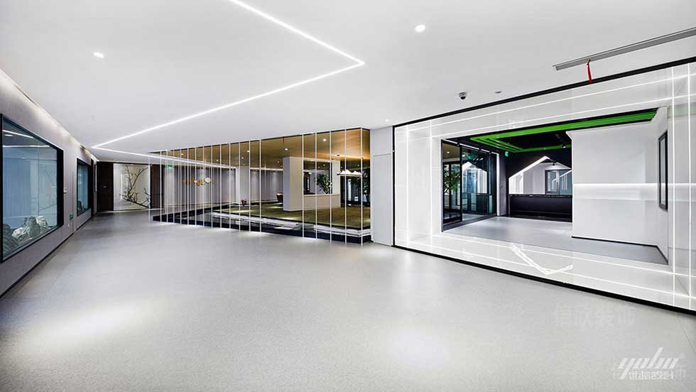 現(xiàn)代風格辦公室前廳過道設計圖