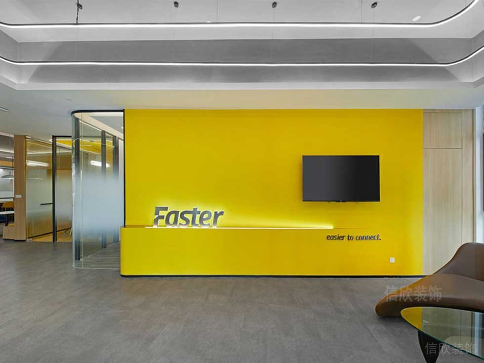 現(xiàn)代風(fēng)格辦公室前廳形象背景墻設(shè)計(jì)圖