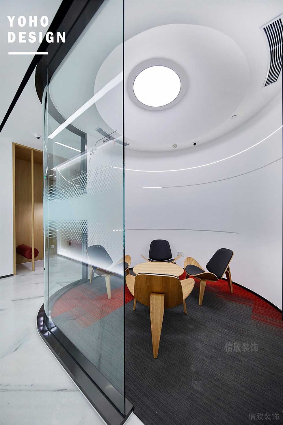 現(xiàn)代風(fēng)格企業(yè)辦公空間洽談室裝修圖