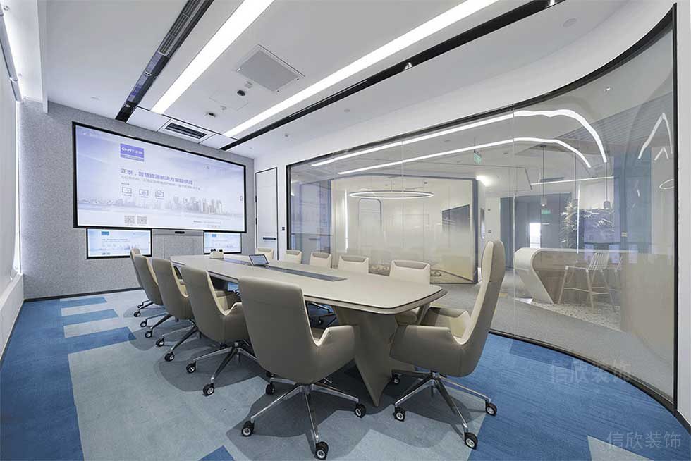 現(xiàn)代風(fēng)格商務(wù)辦公空間裝修案例會(huì)議室設(shè)計(jì)圖