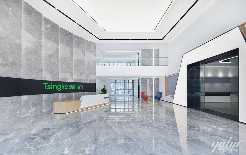 現(xiàn)代風格商業(yè)機構(gòu)辦公空間大堂效果圖