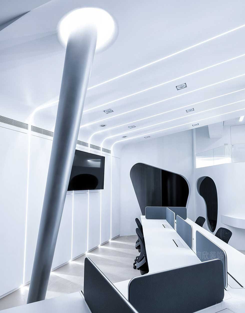 現(xiàn)代風(fēng)格商業(yè)機(jī)構(gòu)公司辦公區(qū)效果圖