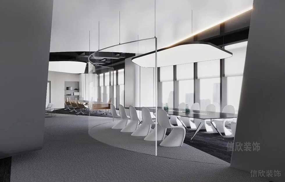 現(xiàn)代風(fēng)格公司案例玻璃房會議室設(shè)計圖