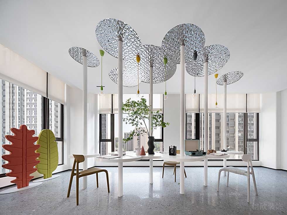 現代風格藝術機構公司特色辦公區(qū)效果圖