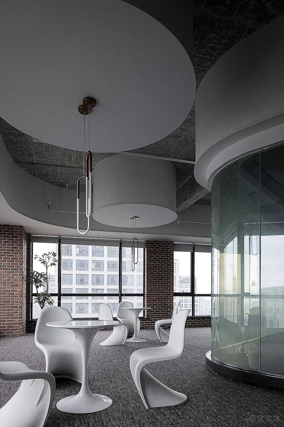 現(xiàn)代簡約風辦公室洽談廳裝修圖