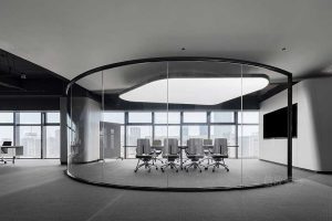 信貸簡(jiǎn)約風(fēng)格辦公空間玻璃房會(huì)議室設(shè)計(jì)圖