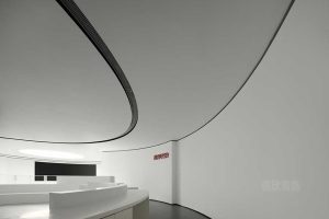 現(xiàn)代簡約風(fēng)格辦公空間多媒體展廳效果圖