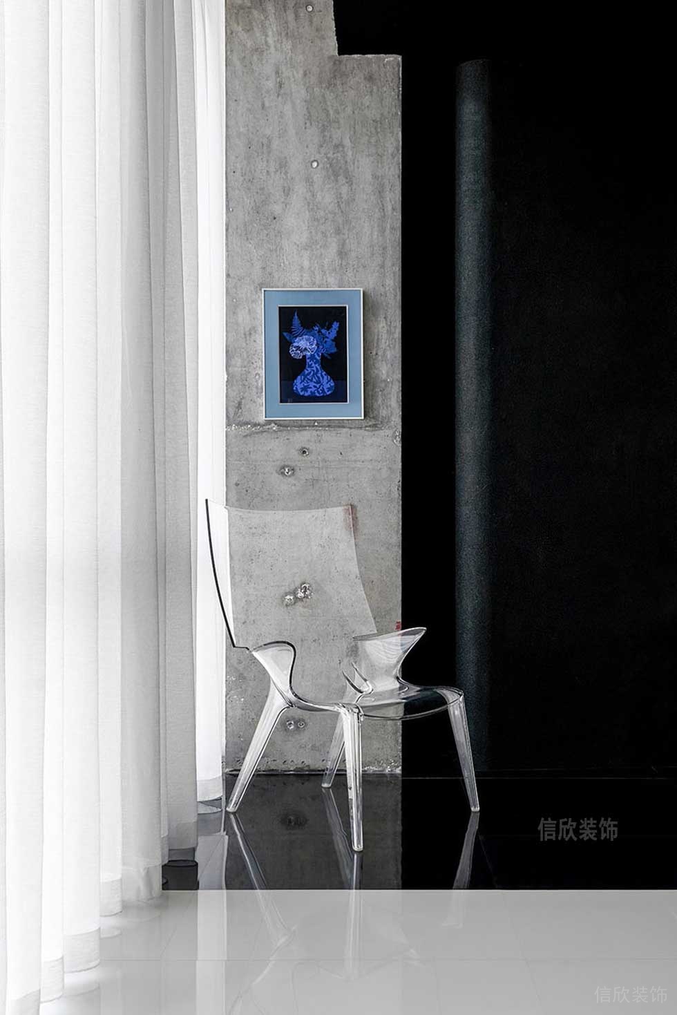 現(xiàn)代簡(jiǎn)約風(fēng)格辦公空間過(guò)道休息區(qū)效果圖